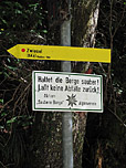 Hier biegen wir rechts ab...