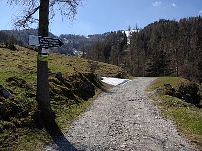 Auf dem Fahrweg nach Südosten ....