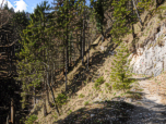 Wir wandern in den Taleinschnitt des Gunzenbachs