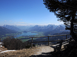 ... aber der Blick auf den südöstlichen Wolfgangsee ist frei.