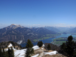 Ausblick zurück auf den Aufstiegsweg, Schafberg und Wolfgangsee