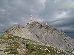 Gipfel des Säntis mit dem Berggasthof