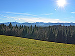 Blick auf den Wendelstein und die Bergwelt rund um Schliersee und Spitzingsee
