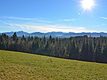 Blick auf den Wendelstein und die Bergwelt rund um Schliersee und Spitzingsee