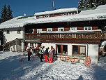 Sonnenterrasse Alpengasthaus Bergheim Fotsch