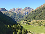 Blick hinunter zur Bodenalm