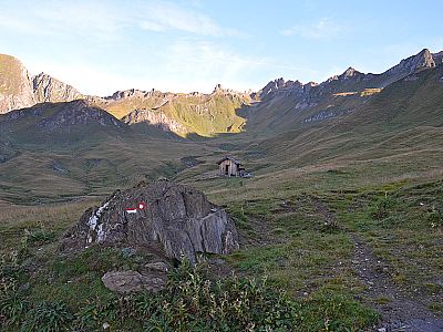 Morgenstimmung an der Hütte