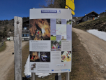 Informationstafel zur Hundalm Eishöhle