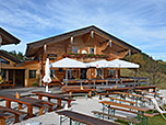 Die Terrasse der Burgeralm