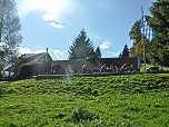 Die Terrasse der Elmauer Alm 