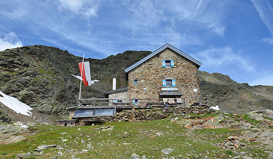 Flaggerschartenhütte (2481 m)