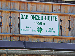 Hüttenschild der Gablonzer Hütte