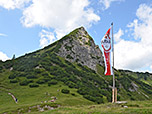 Blick von der Alpe zum Litnisschrofen