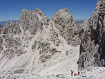 Blick vom Antermoja- zum Grasleitenpass