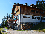Die Gufferthütte ist ein beliebtes Ziel von Bikern