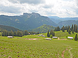 Blick über die Haaralm zur Hörndlwand
