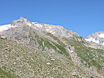 Die Hochfeilerhütte ist am rechten Rand zu erkennen