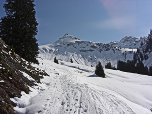 Hochwildalmhütte vor dem Bischof