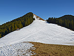 Blick von der Hütte zum Vorderen Hörnle