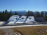 Blick über die Hörnlehütte zur Zugspitze