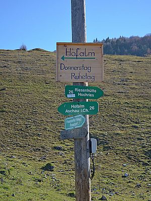 Am Donnerstag hat die Alm geschlossen