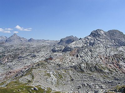 Die Hütte inmitten des Steinernen Meers