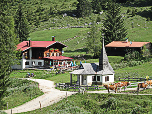 Kaindlhütte und Kapelle