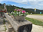 Auf der Terrasse der Kreuzbergalm