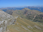 Blick vom Großen Ifinger zur Kuhleitenhütte