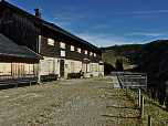 Terrasse der Landberger Hütte