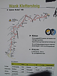 Übersichtstafel zum Wank-Klettersteig