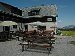 Terrasse der Lurgbauerhütte