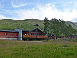 Auf der 2002 neu eröffneten Hütte finden 150 Übernachtunsgäste Platz