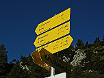 Gut beschilderte Wanderwege