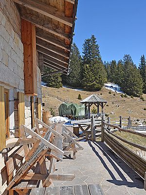 Auf der Hüttenterrasse