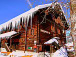 Oberlandhütte im Winter