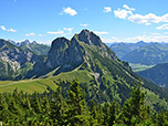 Blick von der Hütte zum Aggenstein