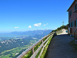 Blick von der Hütte zum Forggensee