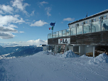 Die Skipiste direkt vor der Terrasse