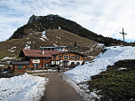 Die Ritzaualm mit Naunspitze und Petersköpfl