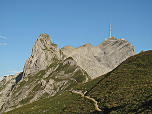 Blick vom Rotsteinpass zum Säntis