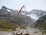 Ausblick von der Hütte zu Totenkopf und Kastengrat