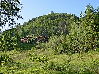 Ein letzter Blick zur Schopperalm