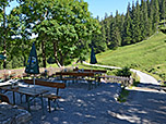Die Terrasse der Alm