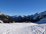 Der Blick zurück in das Kleinwalsertal