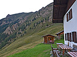 Blick von der Terrasse Richtung Trenser Joch