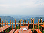 Blick von der Terrasse Richtung Oberstaufen