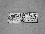 Schild an der Hütte