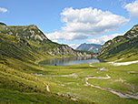 Blick von der Tappenkarseehütte zur Tappenkarseealm