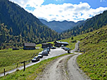 Parkplatz der Tiefentalalm im Langen Grund